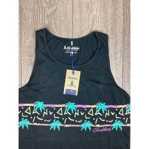 NEW Chubbies Tank Black Simple‎ Saturday Top Men's Sleeveless